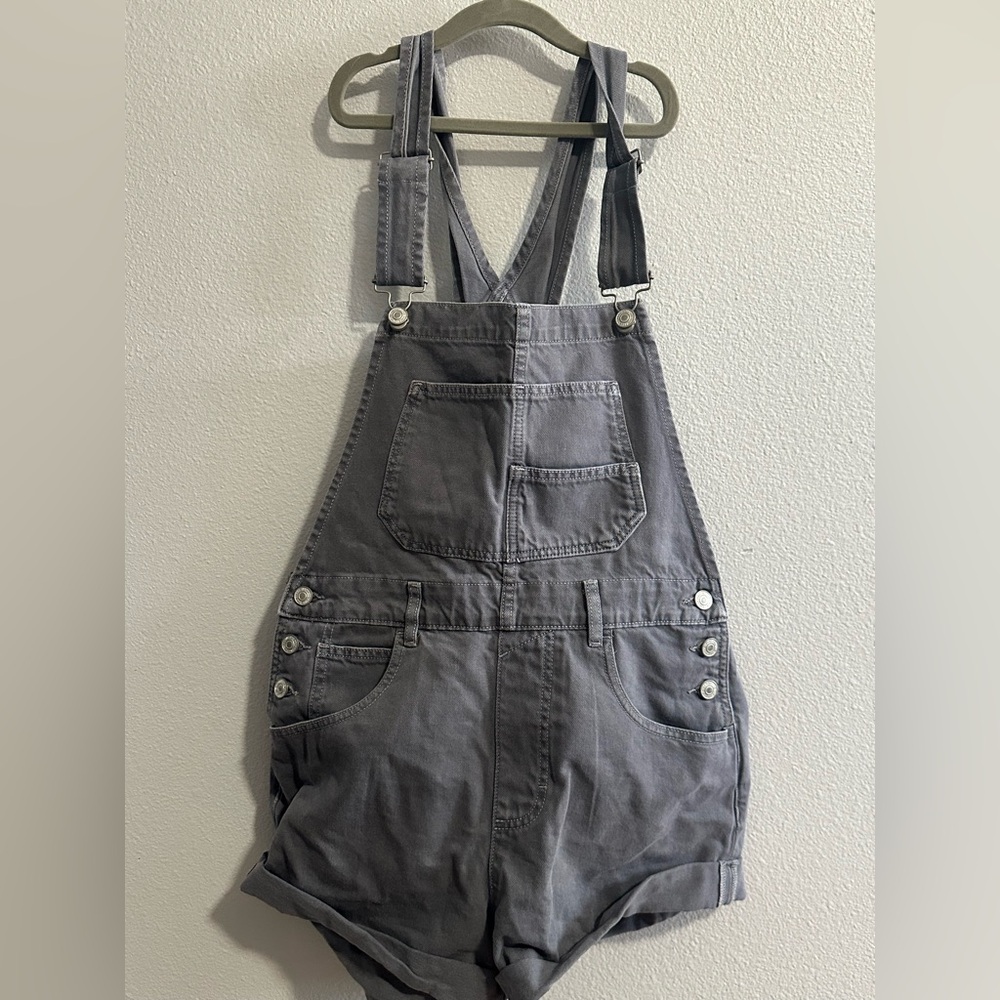 We The Free Ziggy Shortalls Gray Overalls